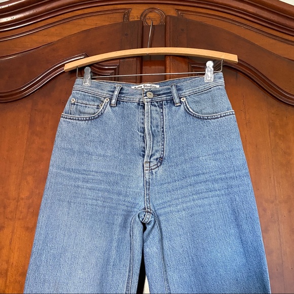 Acne Studios Taguhy Den in Blue SS18 | Mid-Rise Boot-Cut | Size 24 - Picture 3 of 13